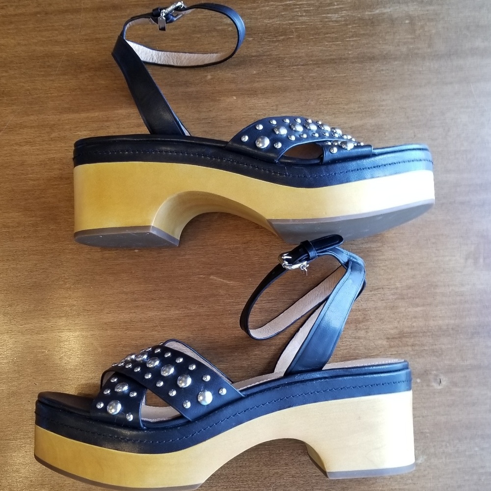 Coach Astor studded criss-cross platform sandal - Picture 4 of 8
